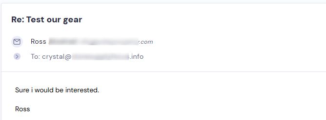 Retailer reply from Store Supply Warehouse
